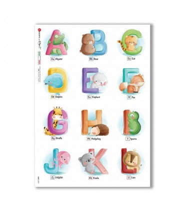 BABY-0083. Carta di riso bambini per decoupage.