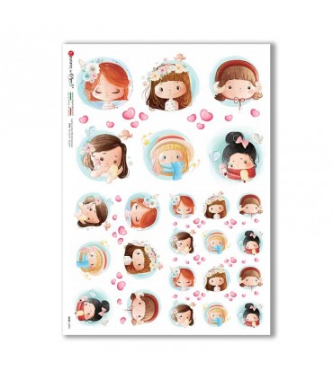 BABY-0085. Carta di riso bambini per decoupage.