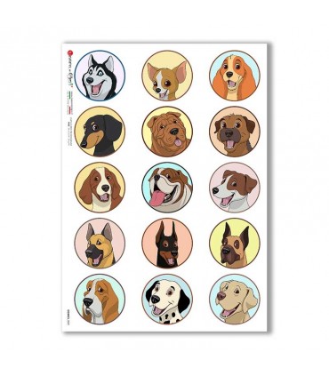 COMICS-0029. Carta di riso fumetti per decoupage.