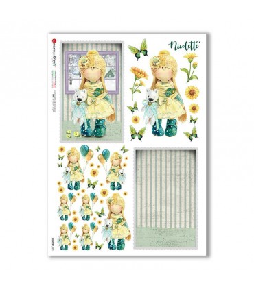 COUNTRY-0071. Country Rice Paper for decoupage.