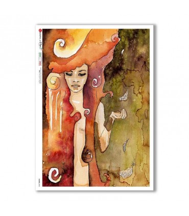 FAIRIES-0082. Carta di riso fate per decoupage.