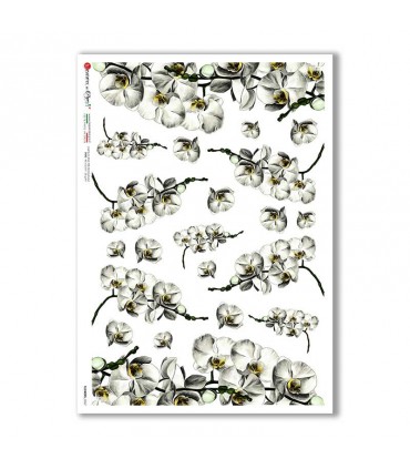 FLOWERS-0367. Rice Paper flowers for decoupage.