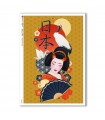 FOLK-0090. Carta di riso etniche per decoupage.