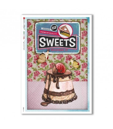 FOOD-0144. Carta di riso cucina per decoupage.