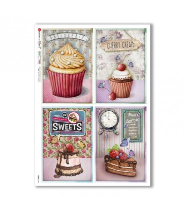 FOOD-0146. Carta di riso cucina per decoupage.