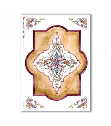 GROTTESCHE-0006. Carta di riso grottesca per decoupage.