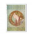 NOUVEAU-0024. Carta di riso art nouveau per decoupage.