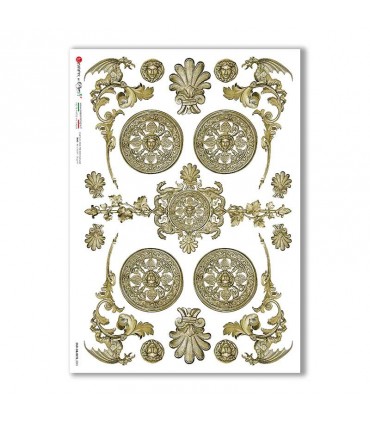 OLD OBJECTS-0021. Carta di riso oggetti vintage per decoupage.