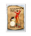 PINUP-0026. Carta di riso pin-up per decoupage.