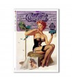 PINUP-0028. Carta di riso pin-up per decoupage.