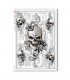 SKULL-0020. Carta di riso teschi per decoupage.