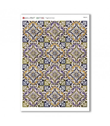 TILES-0046. Carta di riso tegole per decoupage.
