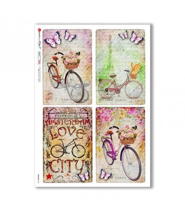 VEHICLES-0042. Carta di riso veicoli per decoupage.