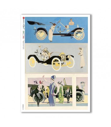 VEHICLES-0043. Vehicles Rice Paper for decoupage.