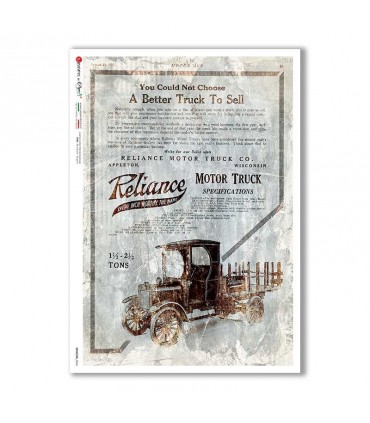 VEHICLES-0044. Carta di riso veicoli per decoupage.