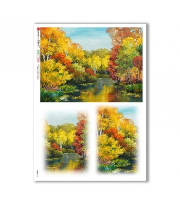 VIEWS-0163. Landscape Rice paper  for the decoupage.