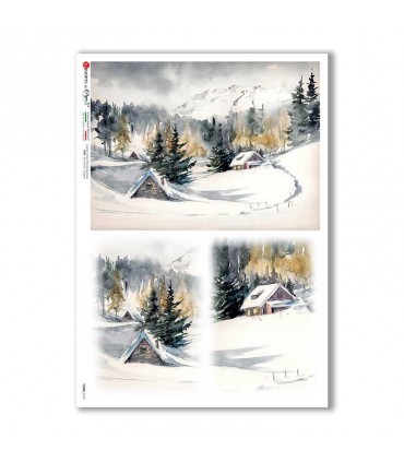 VIEWS-0167. Papel de Arroz paisajes para decoupage.