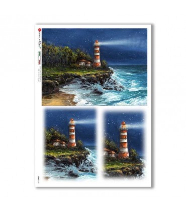 VIEWS-0174. Carta di Riso paesaggi per decoupage