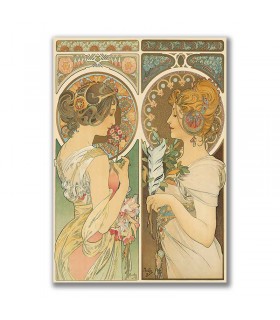 GF-ART NOUVEAU-007. Papel de arroz de gran tamaño