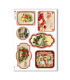 CHRISTMAS-0254. Christmas Rice Paper victorian for decoupage.