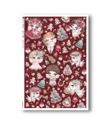 CHRISTMAS-0309. Christmas Rice Paper for decoupage.