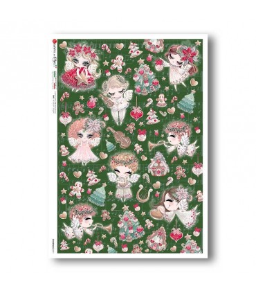 CHRISTMAS-0311. Papel de Arroz Navidad para decoupage.