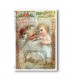 CHRISTMAS-0335. Carta di riso vittoriana Natale per decoupage.