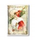 CHRISTMAS-0336. Carta di riso vittoriana Natale per decoupage.