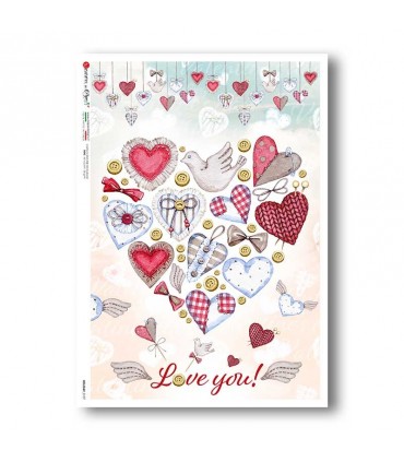 HOLIDAY-0107. Carta di riso festività per decoupage.