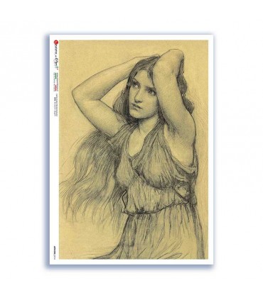 ARTWORK-0114. Papel de Arroz obras de arte para decoupage.