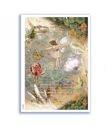 FAIRIES-0086. Papel de Arroz hadas para decoupage.