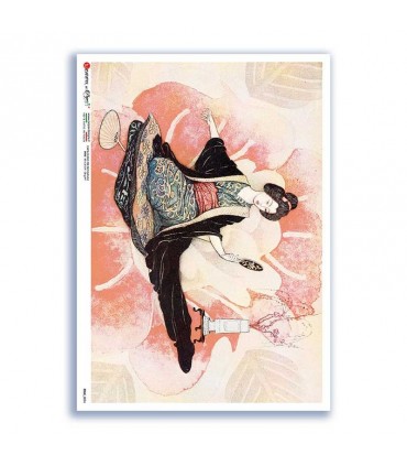 FOLK-0094. Carta di riso etniche per decoupage.