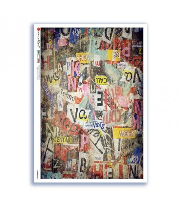 PATTERN-0207. Papel de Arroz texture para decoupage.