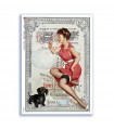 PINUP-0032. Carta di riso pin-up per decoupage.