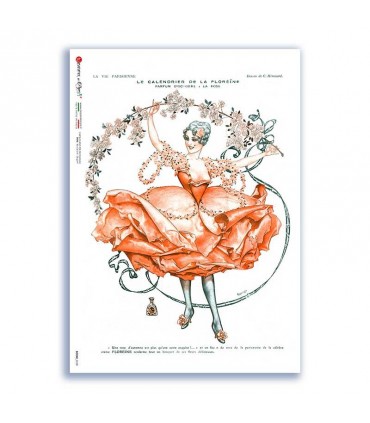 SCENE-0109. Pictorial Rice Paper for decoupage.