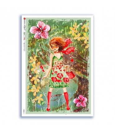 SCENE-0111. Pictorial Rice Paper for decoupage.