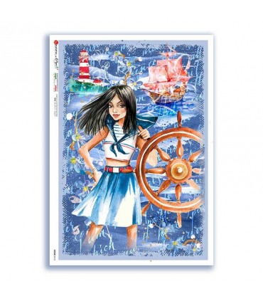 SCENE-0113. Pictorial Rice Paper for decoupage.