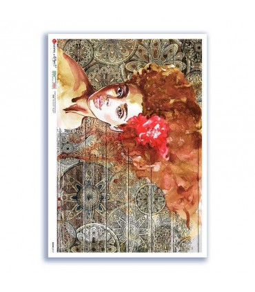 SCENE-0117. Pictorial Rice Paper for decoupage.