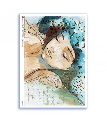 SCENE-0122. Carta di riso pittorico per decoupage.