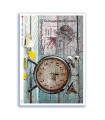 TIME-0029. Carta di riso orologi per decoupage.