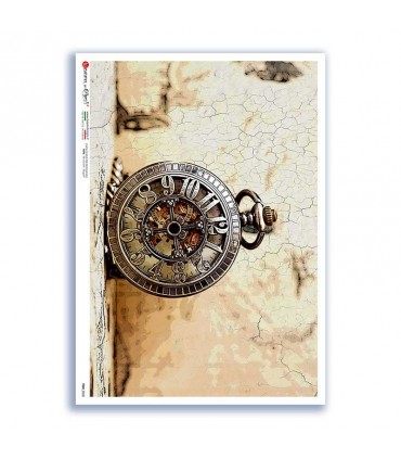 TIME-0030. Watches Rice paper  for the decoupage.