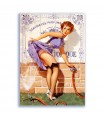 GF-PIN-UP-005. Carta di riso grande formato