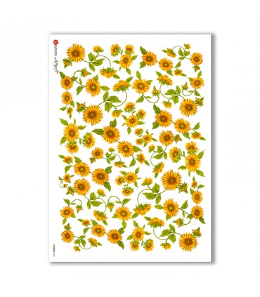 FLOWERS-0001. Carta di riso fiori per decoupage.
