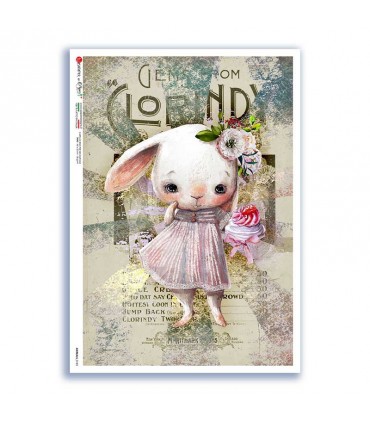 ANIMALS-0183. Carta di riso animali per decoupage.