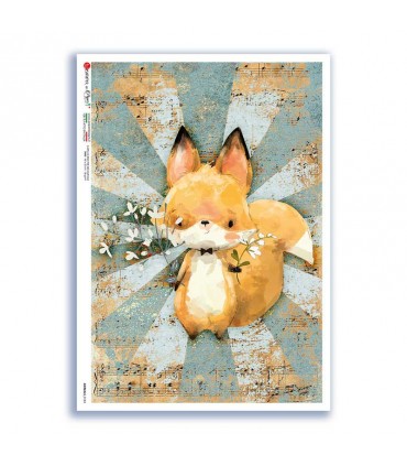 ANIMALS-0184. Animals Rice Paper for decoupage.