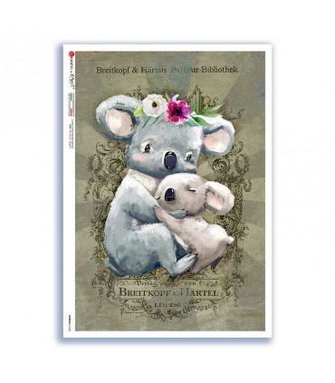 ANIMALS-0185. Animals Rice Paper for decoupage.