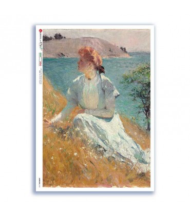 ARTWORK-0121. Papel de Arroz obras de arte para decoupage.