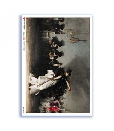 ARTWORK-0128. Papel de Arroz obras de arte para decoupage.