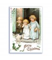 CHRISTMAS-0350. Carta di riso vittoriana Natale per decoupage.