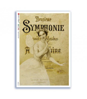 FAIRIES-0089. Carta di riso fate per decoupage.